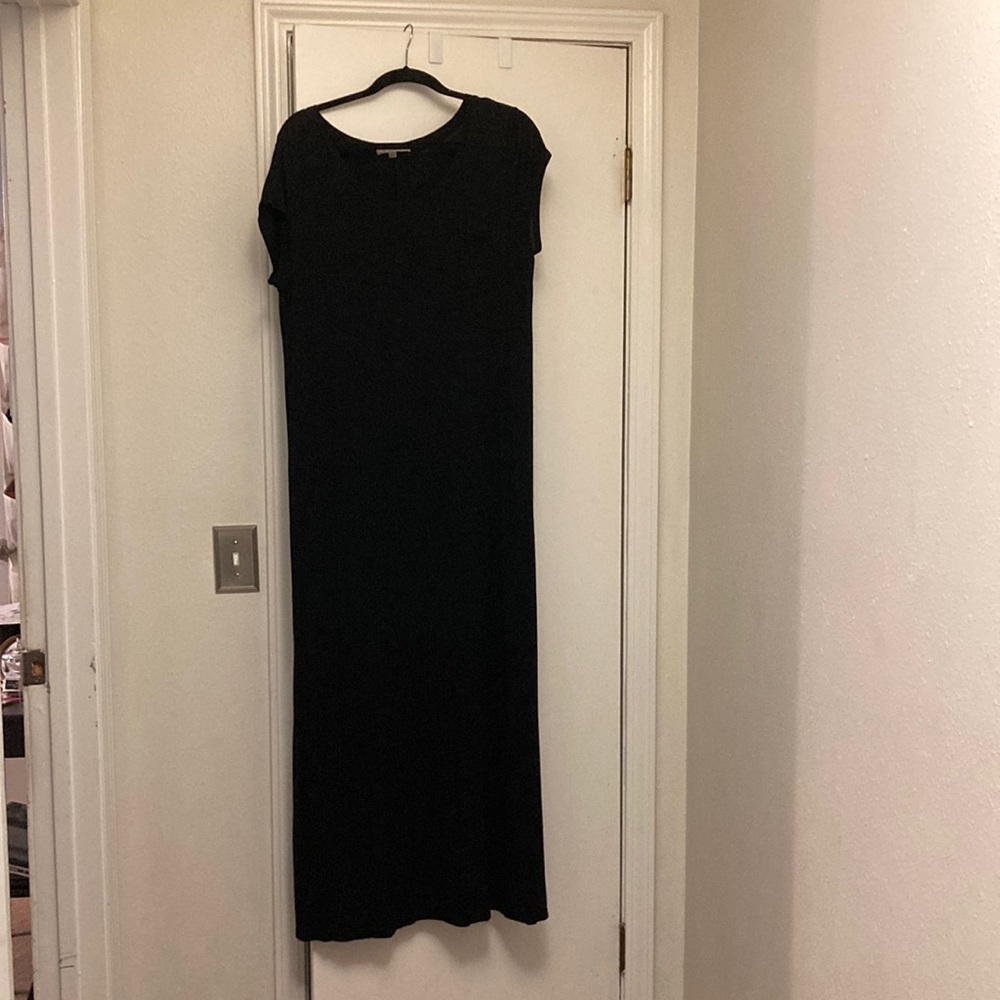 GAP black maxi tshirt dress